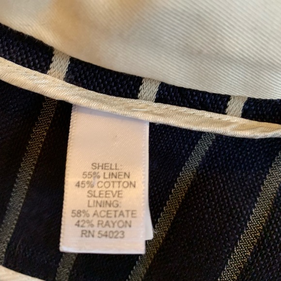 Navy and cream stripped blazer - Picture 5 of 5